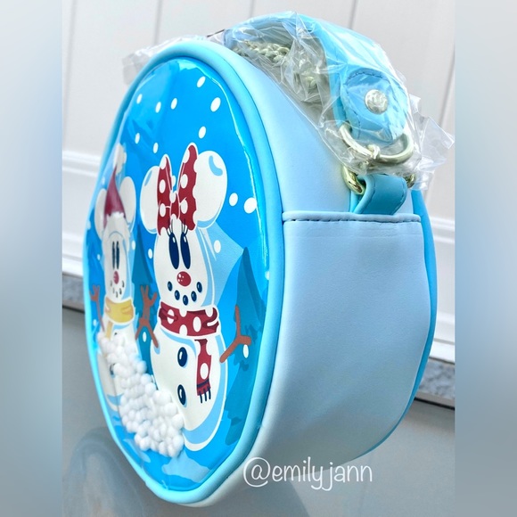 Minnie and Mickey Mouse❄️Snow Globe Crossbody Bag - Picture 3 of 9